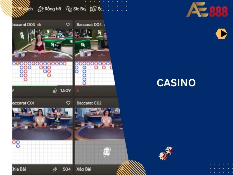 Casino AE888 là một sản phẩm giải trí nổi bật của nhà cái